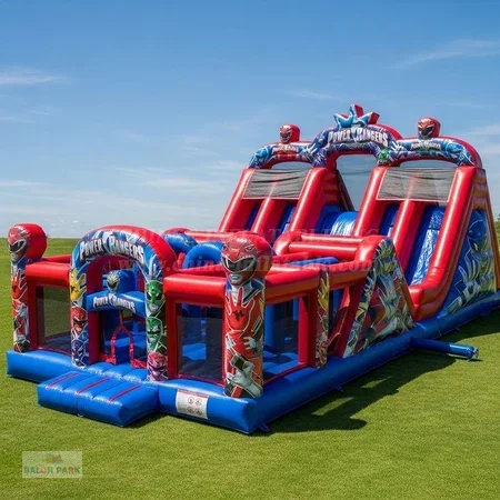 Şişme Süperman Temalı Dev Oyun Parkı