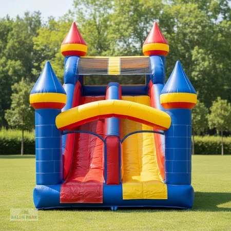 Şişme Şato Temalı Kaydırak