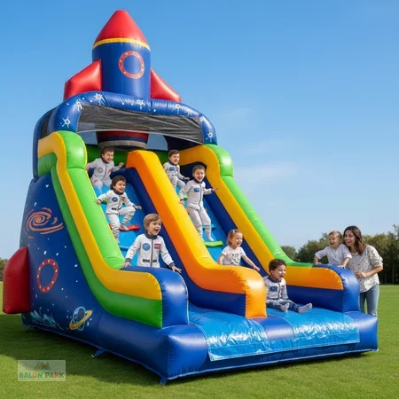 Uzay Mekiği Kaydırak Şişme