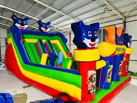 Şişme Oyun Parkı Mavi Kedi