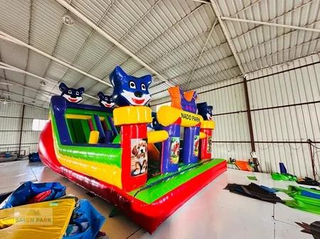 Şişme Oyun Parkı Mavi Kedi