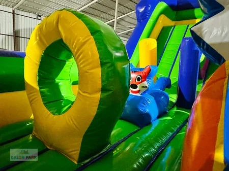 Şişme Oyun Parkı Mavi Kedi