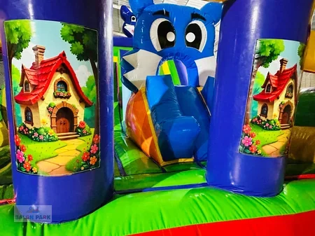 Şişme Oyun Parkı Mavi Kedi