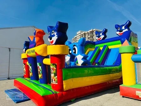 Şişme Oyun Parkı Mavi Kedi