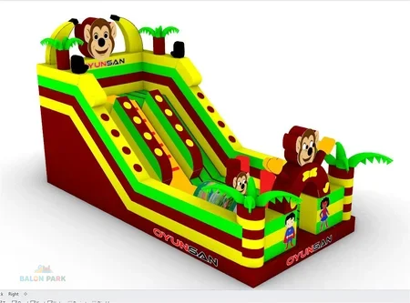 Şişme Monkey Kaydırak