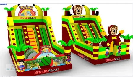 Şişme Monkey Kaydırak