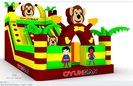 Şişme Monkey Kaydırak