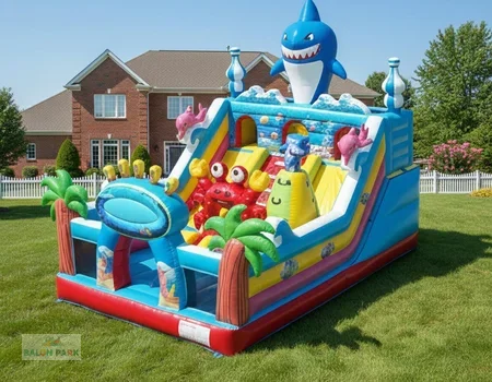 Köpek Balığı Şişme Oyun Parkı