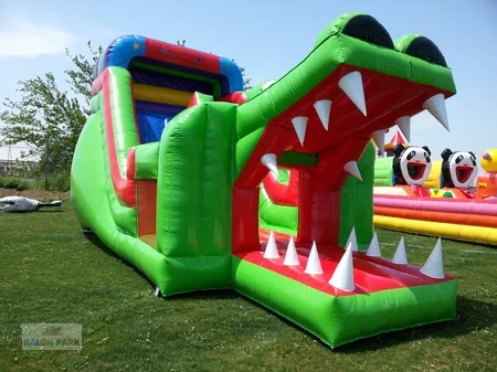 Şişme Timsah Kaydırak