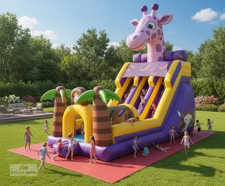 Zürafa Kaydırak Şişme