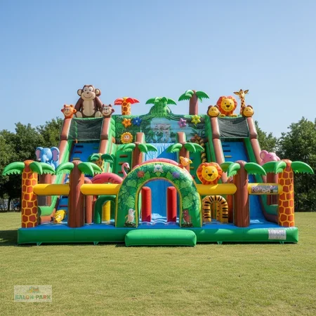 Şişme Dev Orman Temalı Oyun Parkı