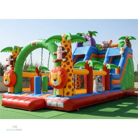 Şişme Dev Orman Temalı Oyun Parkı