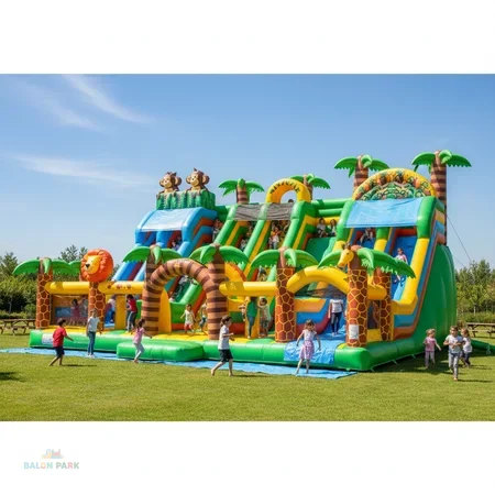 Şişme Dev Orman Temalı Oyun Parkı