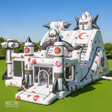 Şişme Uzay Temalı Oyun Parkı