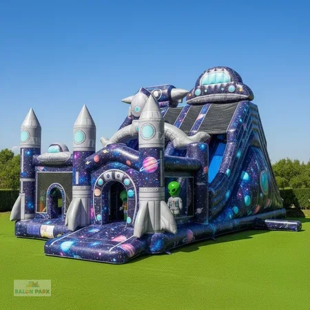 Şişme Uzay Temalı Oyun Parkı