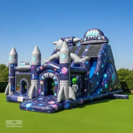 Şişme Uzay Temalı Oyun Parkı