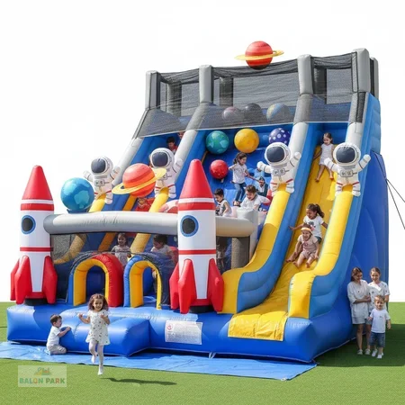 Metre Şişme Uzay Temalı Oyun Parkı