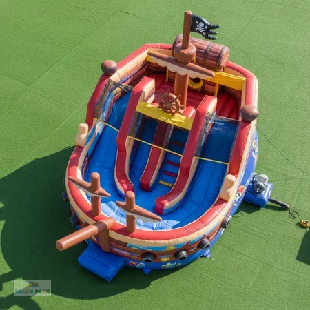 Korsan Temalı Şişme Kaydırak