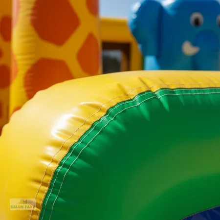 Hayvanat Bahçesi Temalı Şişme Kaydırak