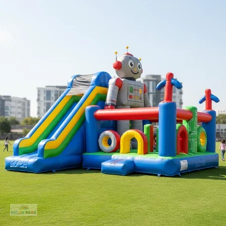 Robot Temalı Şişme Oyun Parkı