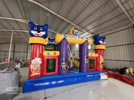 Balapark Mavi Kedi Temalı Şişme Oyun Parkı
