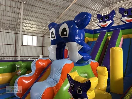 Balapark Mavi Kedi Temalı Şişme Oyun Parkı