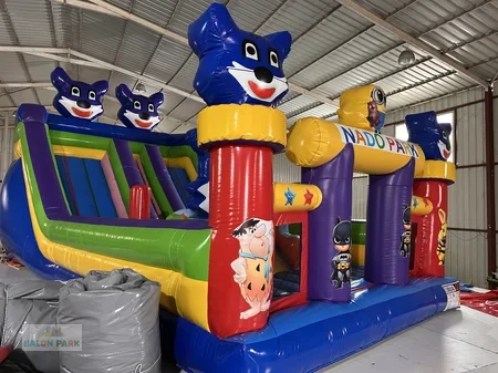 Balapark Mavi Kedi Temalı Şişme Oyun Parkı