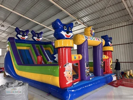 Balapark Mavi Kedi Temalı Şişme Oyun Parkı