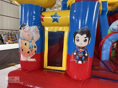 Şişme Kaydıraklı Oyun Parkı Robot 