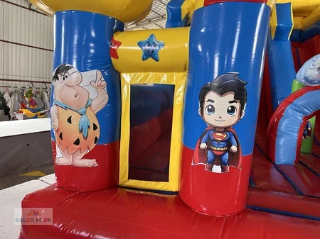 Şişme Kaydıraklı Oyun Parkı Robot 