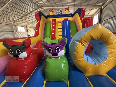 ŞİRİNLER TEMALI ŞİŞME OYUN PARKI