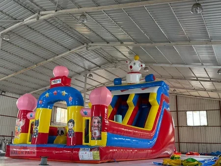 Şişme Robot Kaydıraklı Oyun Parkı 