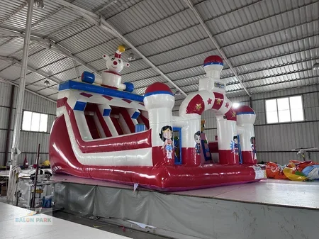 Şişme Robot Kaydıraklı Oyun Parkı 