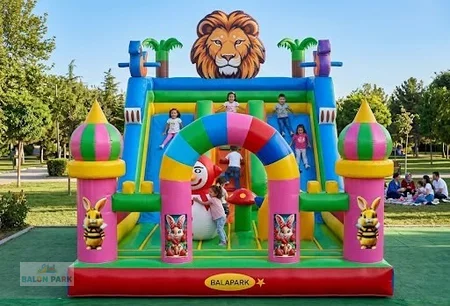 Minyon Kaydıraklı şişme park 10x6x7