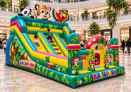 Balapark Orman Temalı Şişme Oyun Parkı ve Kaydırak