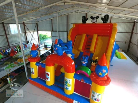 Şişme Mickey Mouse Dev Oyun Parkı