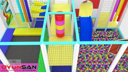 5x2 Trambolinli Top Havuzlu Soft Play