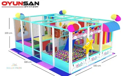 5x2 Trambolinli Top Havuzlu Soft Play