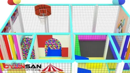 5x2 Trambolinli Top Havuzlu Soft Play