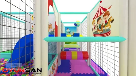 5x2 Trambolinli Top Havuzlu Soft Play