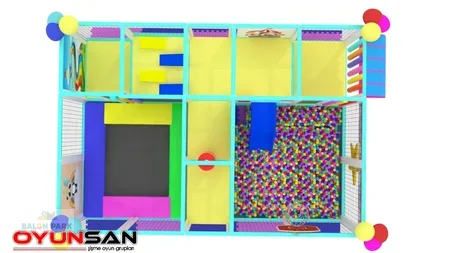 5x2 Trambolinli Top Havuzlu Soft Play