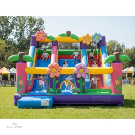 Çiçek Temalı Kaydırak