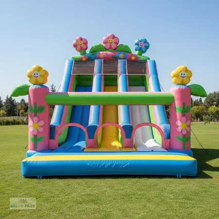 Çiçek Temalı Kaydırak