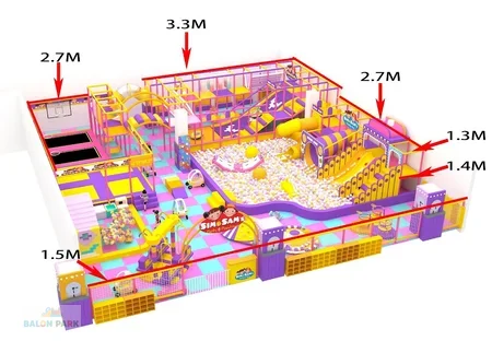 15x15 Dev Top Havuzlu Soft Play