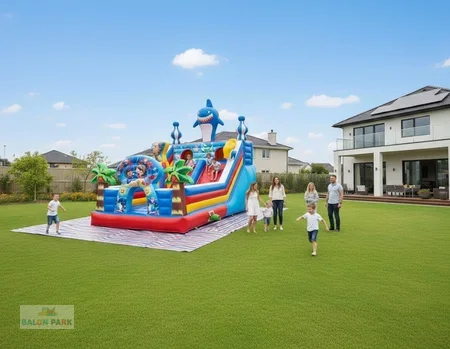 Şişme Köpek Balığı Oyun Parkı