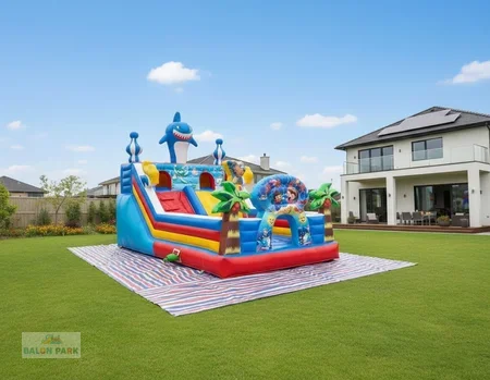 Şişme Köpek Balığı Oyun Parkı