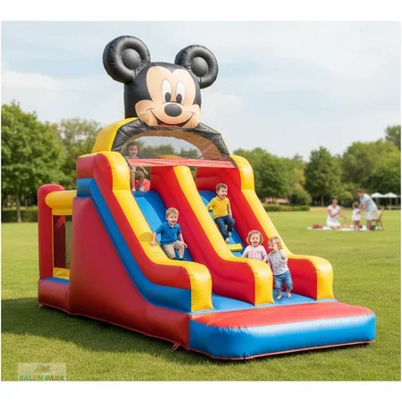Şişme Mickey Mouse Kaydırak