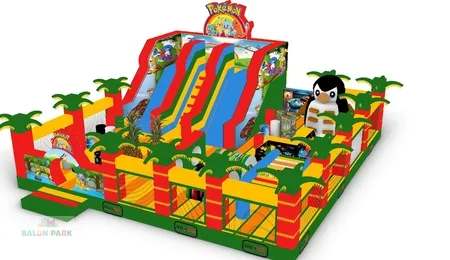 Şişme Palmiye Temalı Oyun Parkı