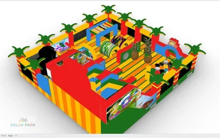 Şişme Palmiye Temalı Oyun Parkı