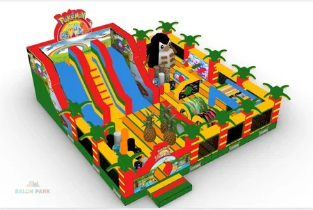 Şişme Palmiye Temalı Oyun Parkı